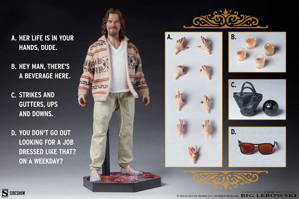 Sideshow Actionfigur Sideshow Collectibles The Big Lebowski 1/6 The Dude 30 cm Actionfigur