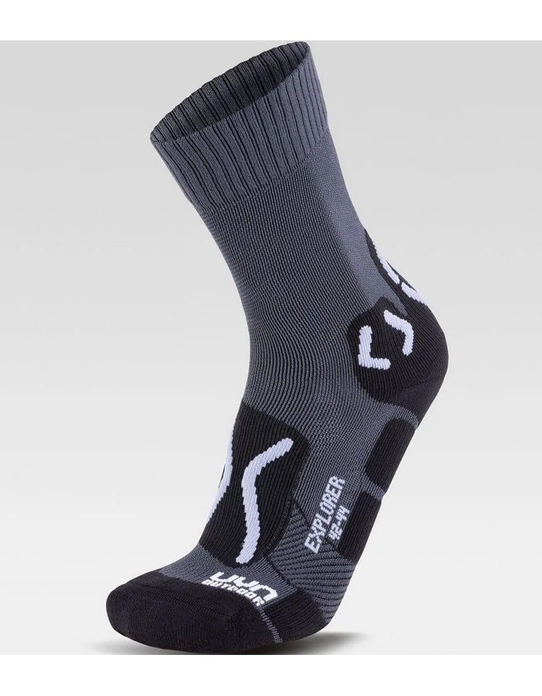 UYN Wandersocken Outdoor Explorer (schnelltrocknend, aus Natex) anthrazitgrau Herren