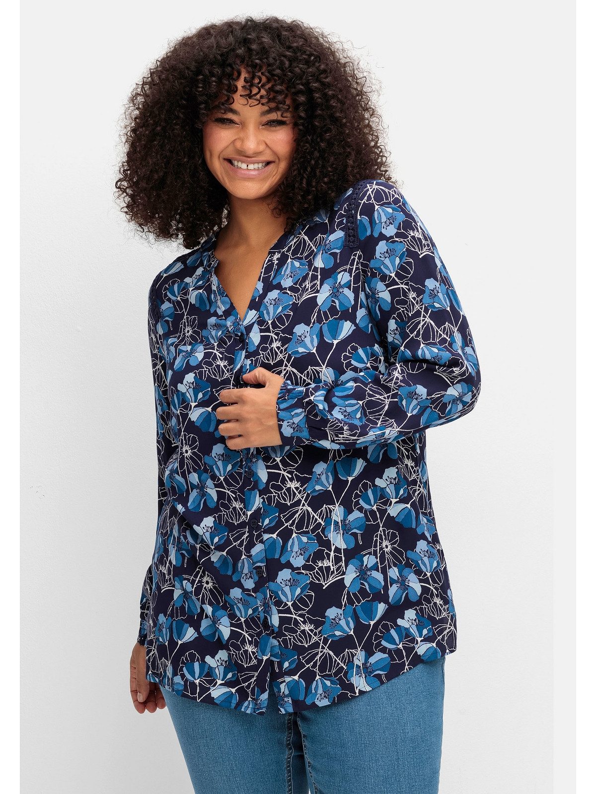 Druckbluse Große Größen