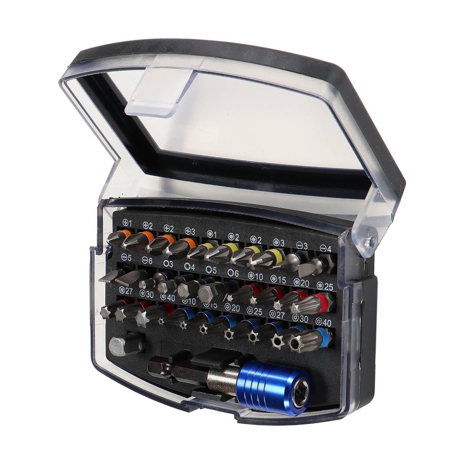 peveha24 Bit-Set Bitsatz Bit Sortiment mit Magnetbithalter Bithalter + Bit Set S2 Stahl