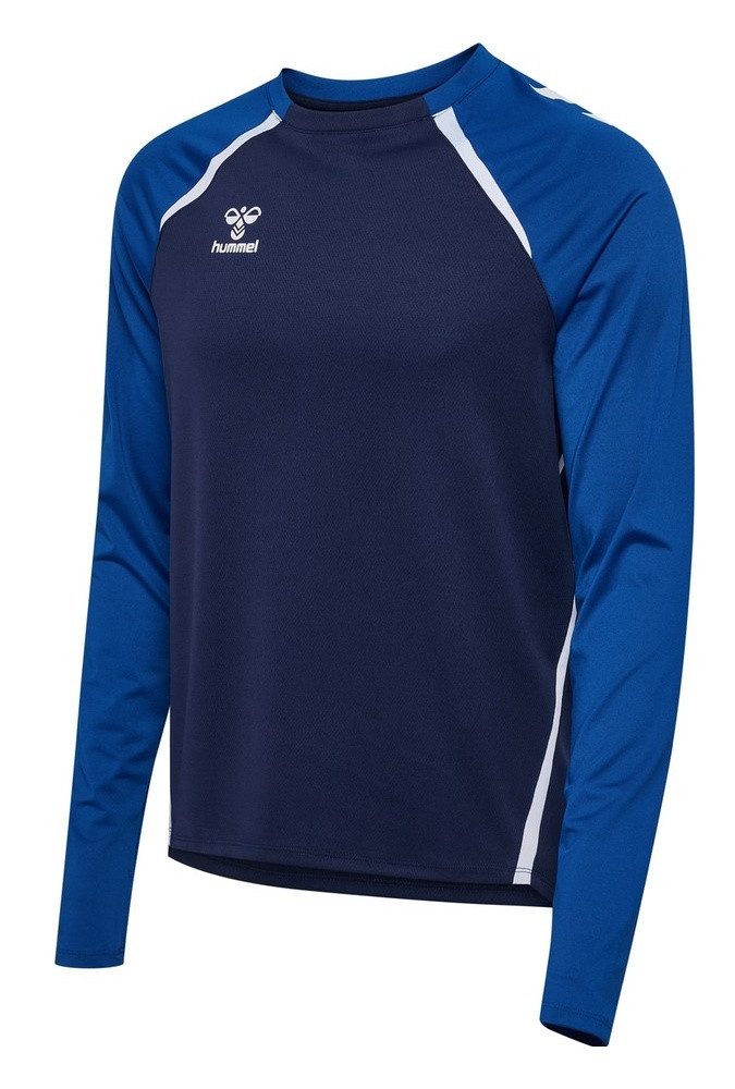 hummel Langarmshirt hmlLEAD 2.0 Crew Sweat (atmungsaktiv) marineblau/blau Herren