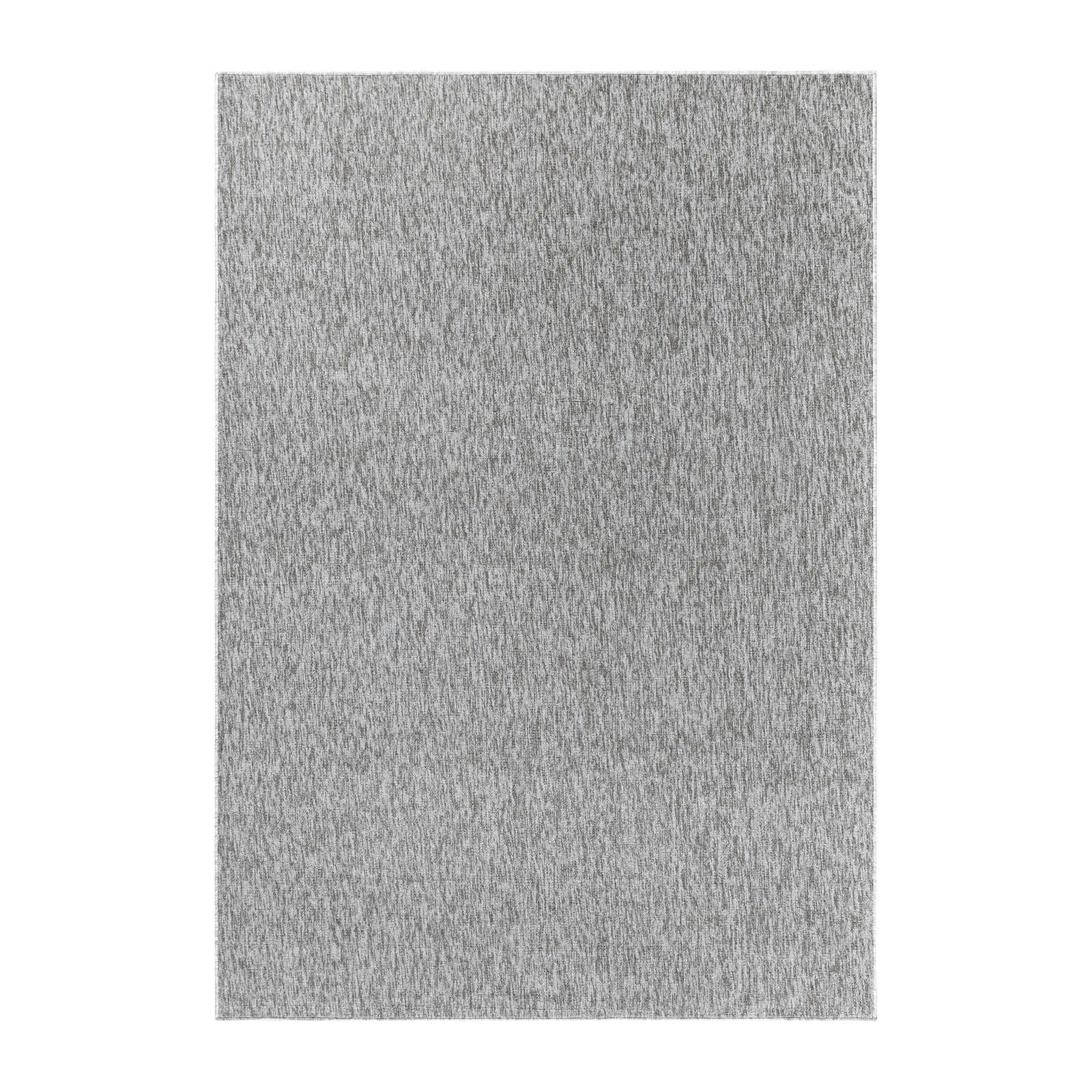 TaraCarpet mm, modern rechteckig, Teppich Teppich robustes Flachgewebe TaraCarpet, Schlafzimmer cm Osaka hellgrau 080x150 Esszimmer einfarbig uni, Wohnzimmer h.grau 7 Höhe: