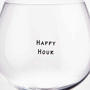 BUTLERS Longdrinkglas HAPPY HOUR Gin Glas "Happy Hour" 500ml, Glas