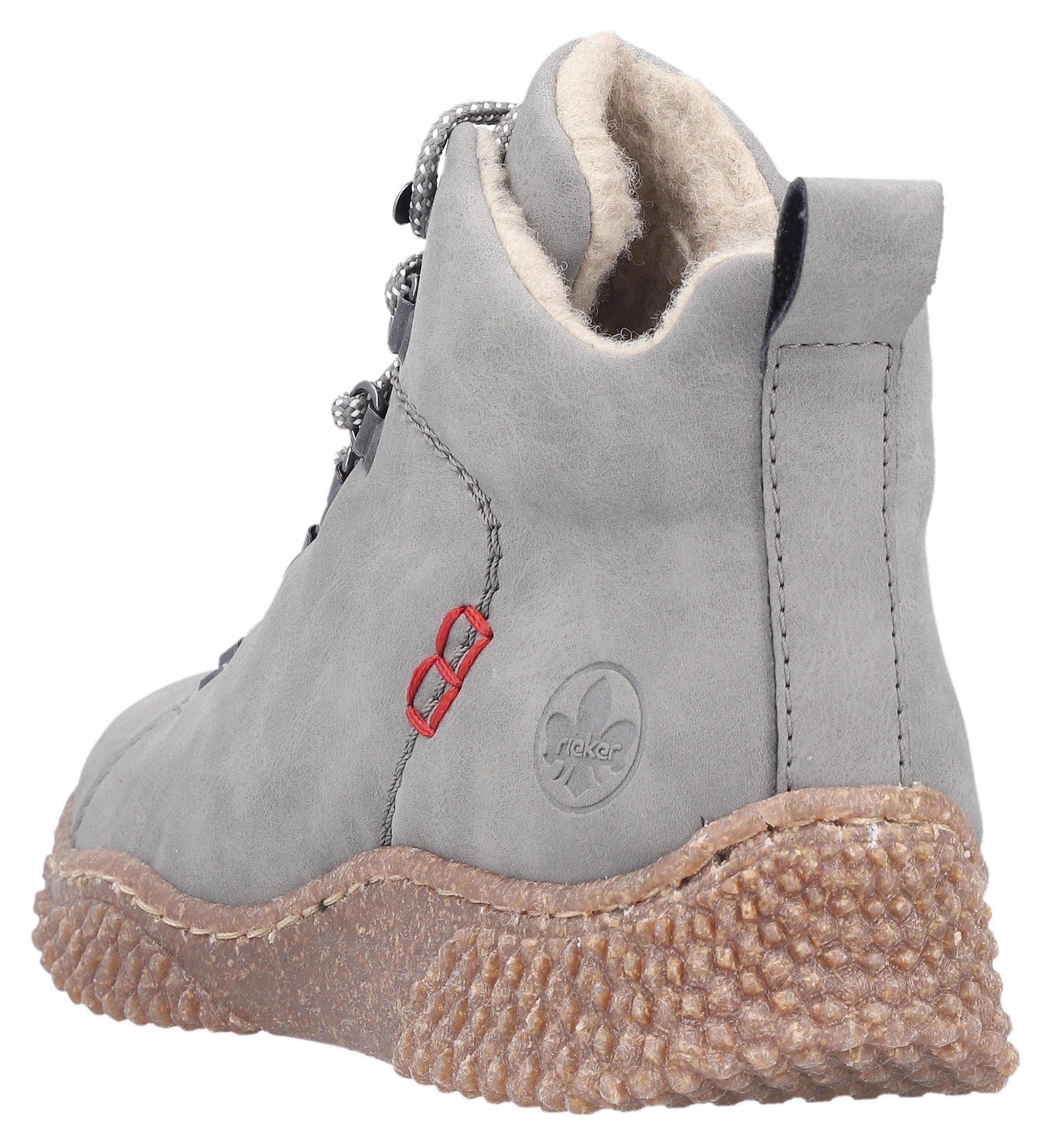Rieker Winterboots Schnürboots, Stiefelette, Profilsohle, mit Anziehlasche