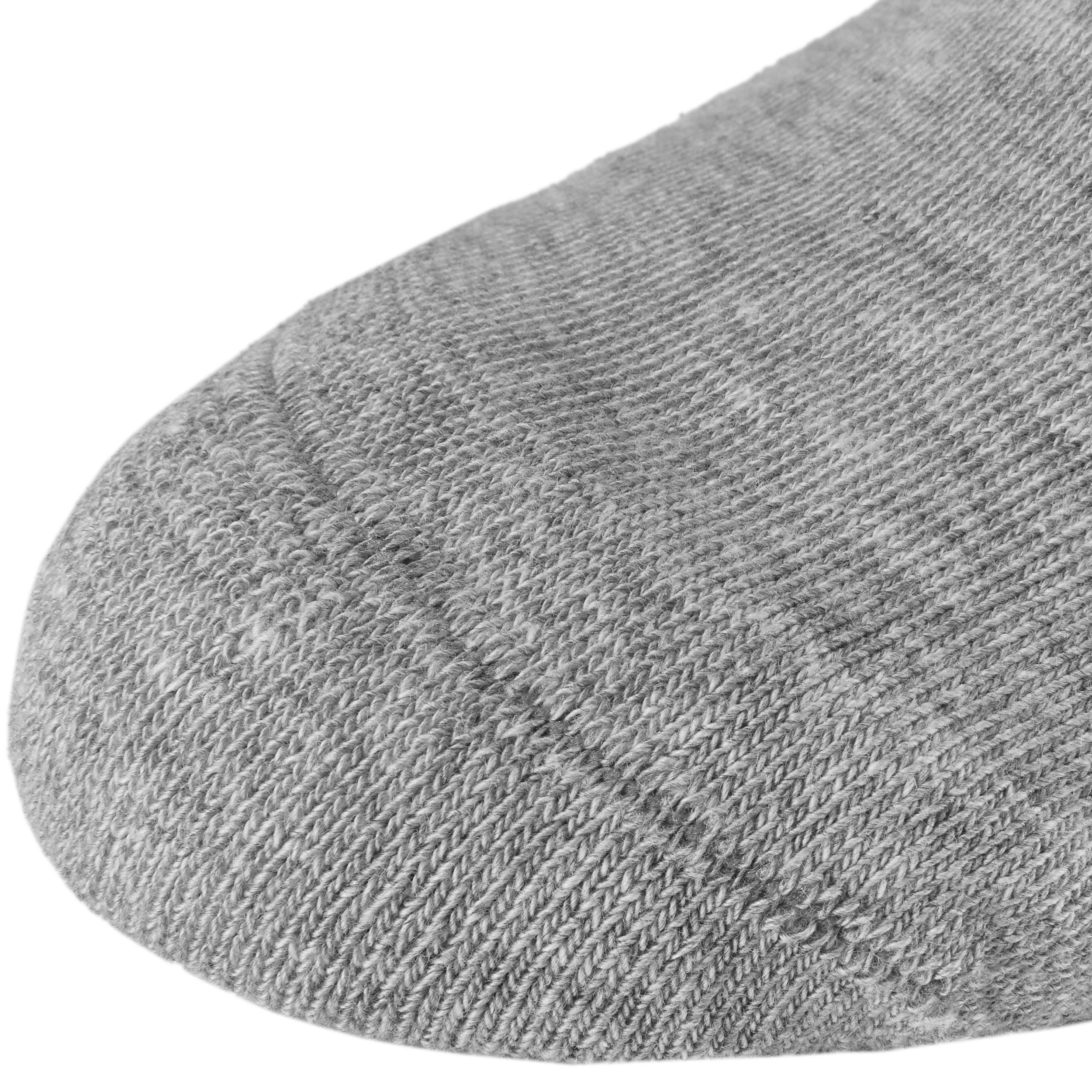 Lange Grau Tennissocken Damen - Fitness aus - Baumwollsocken Unisex Socken Crew Sportsocken (Set, BRUBAKER für und Herren und Polyester Socks Paar) Baumwolle 6