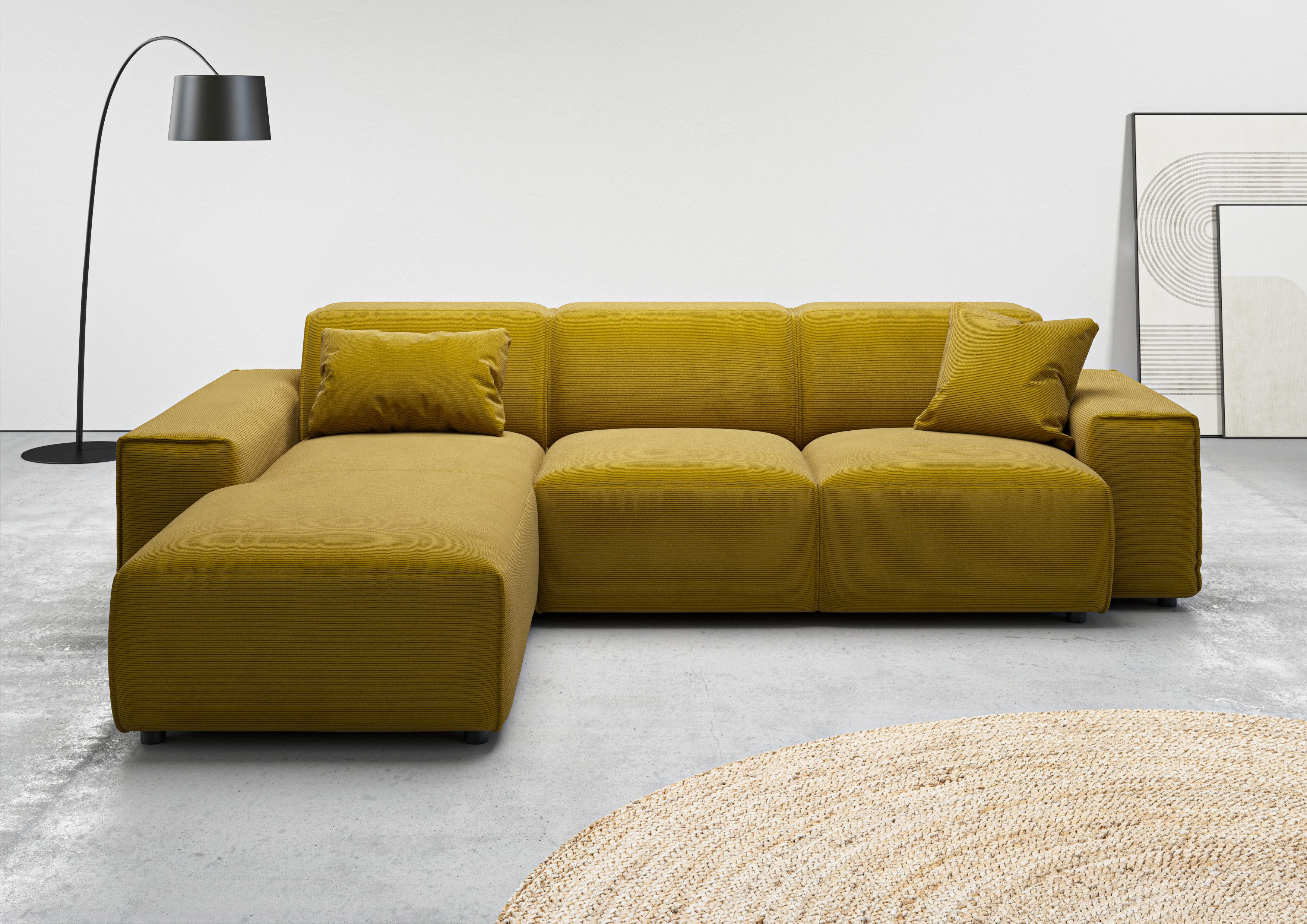 andas Ecksofa "Glimminge L-Form auch in Breitcord, Feincord + Easy care-Bez günstig online kaufen