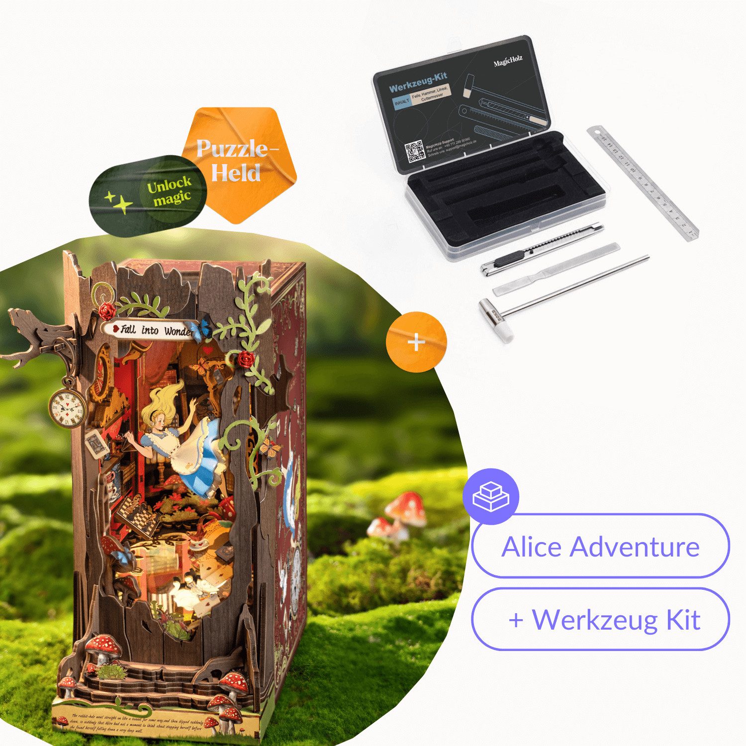 Robotime Buchstütze Robotime Alice Adventure Book günstig online kaufen