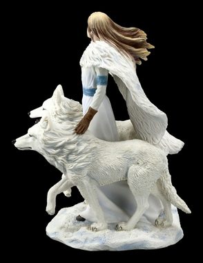 Figuren Shop GmbH Dekofigur Figur Wolf Wächter - Winter Guardians by Anne Stokes - Fantasy Dekofigur