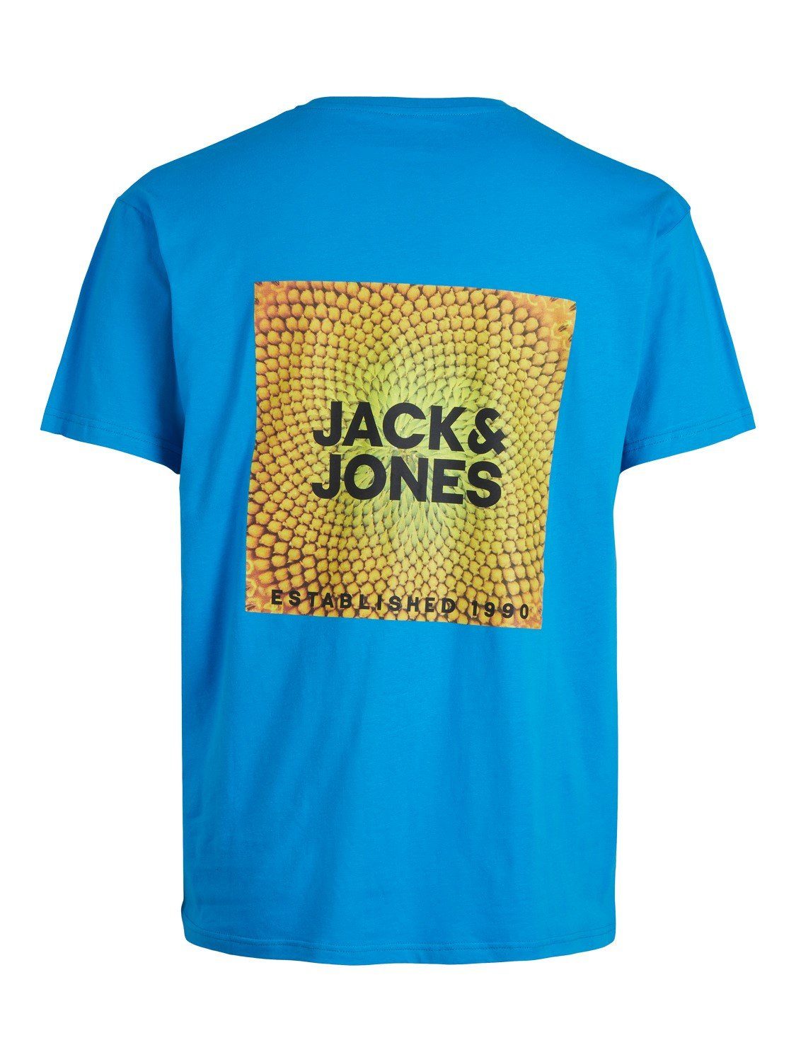Jack & Jones T-Shirt T-Shirt You Kurzarmshirt mit Backprint (1-tlg) blau
