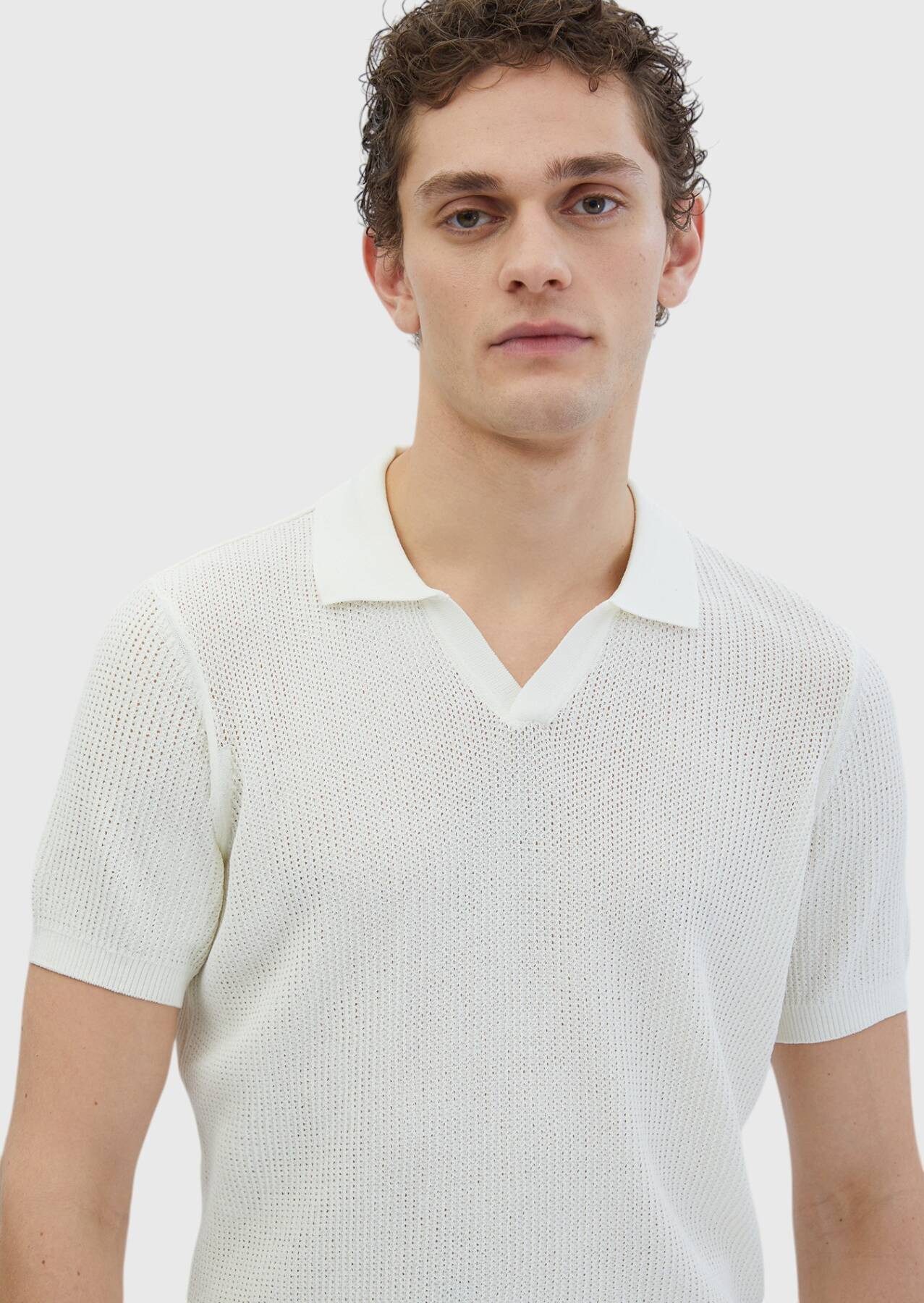 RAMSEY Longpullover KazakWhite Strickpullover