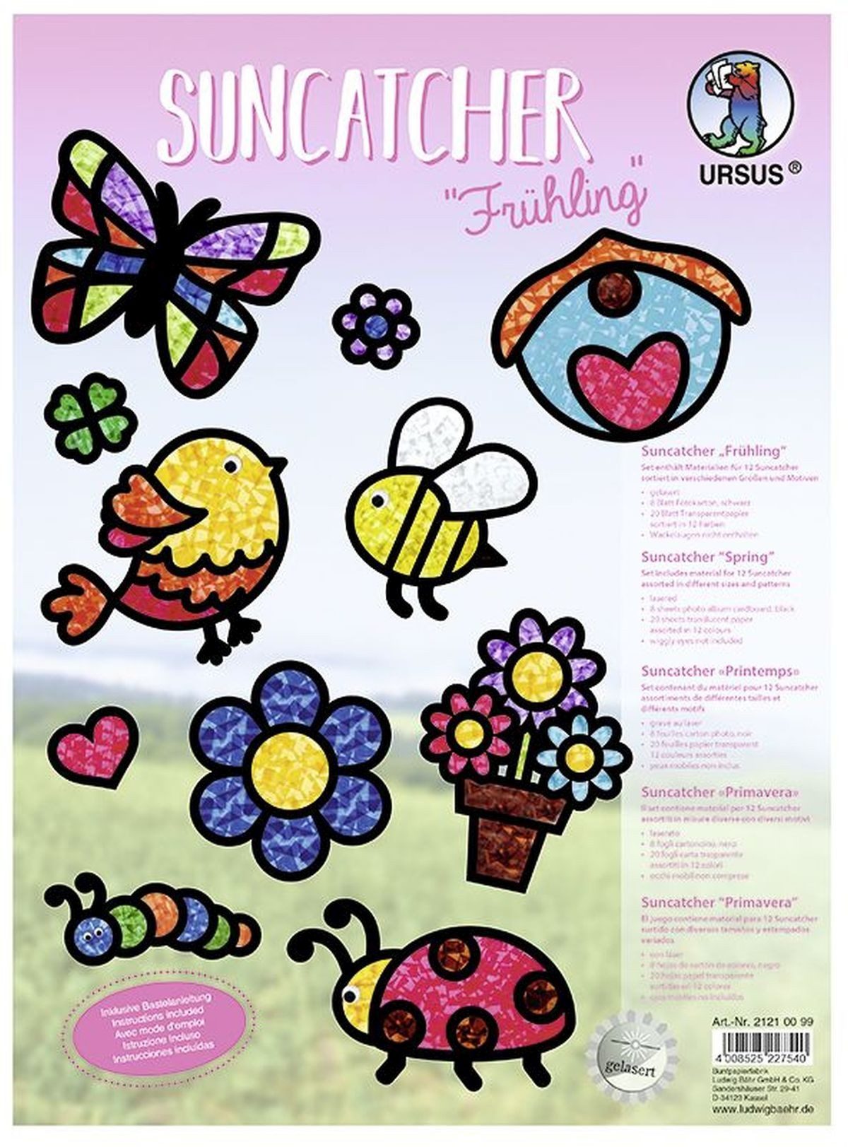 Ursus - Ludwig Bähr Bastelfilz Suncatcher 'Frühling'