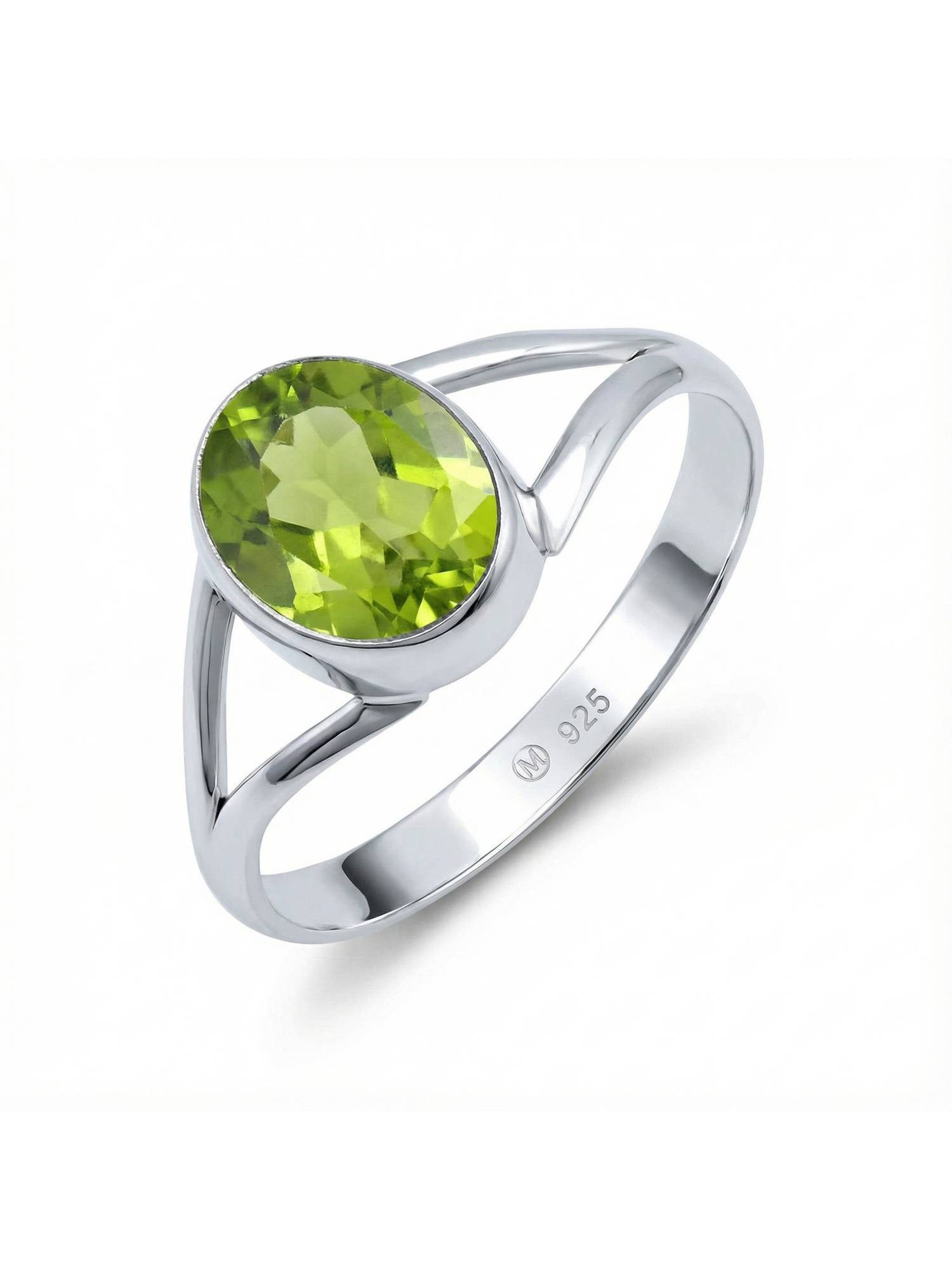 Silberring HARDIN aus 925 Silber mit Peridot