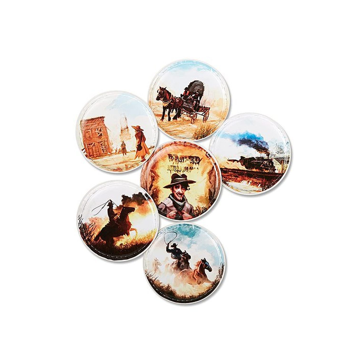 ergobag Schulranzen ergobag Klettie-Set (5-tlg) MATT Wilder Westen