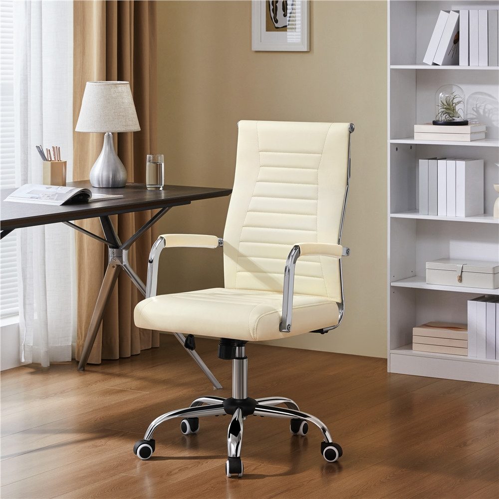 Yaheetech Bürostuhl, Schreibtischstuhl mit verstellbarer Rückenlehne Comput günstig online kaufen