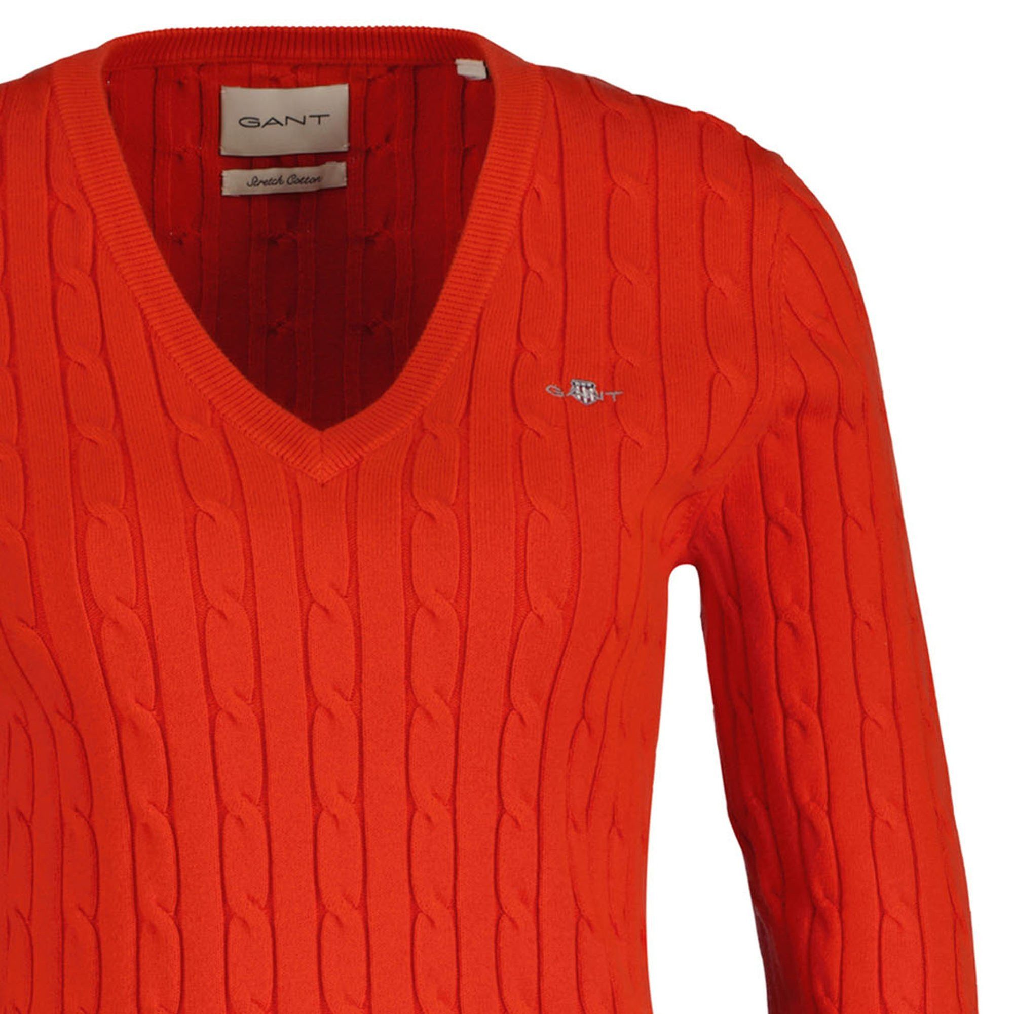 Gant Sweater Damen Strickpullover Baumwolle