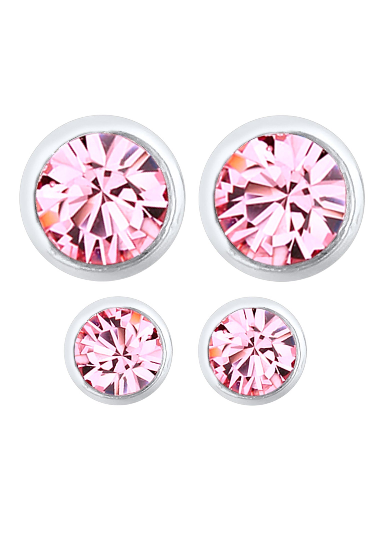 Elli Ohrring-Set Ohrstecker Set Weiß 925 Sterling Silber, mit Kristallen vo günstig online kaufen