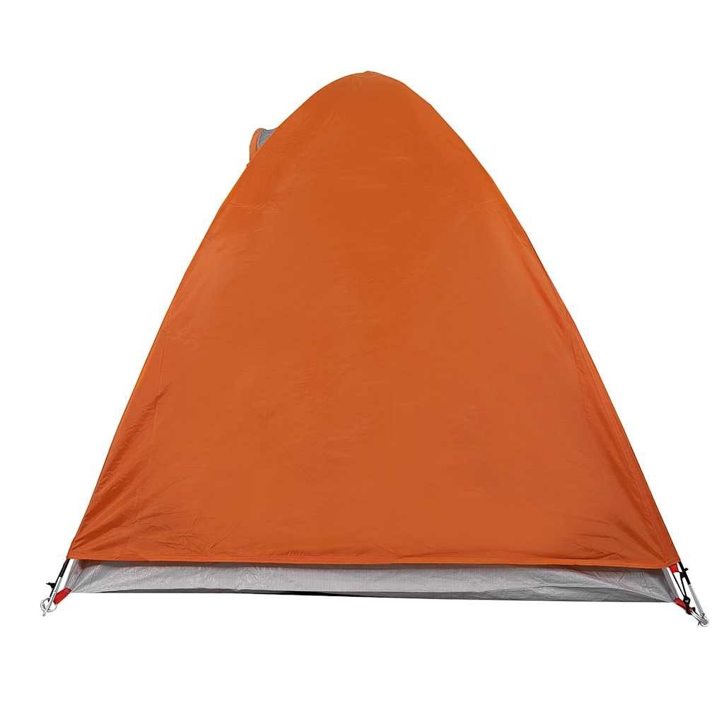 vidaXL Kuppelzelt Kuppel-Campingzelt 2 Personen Orange Wasserdicht, (1 tlg)