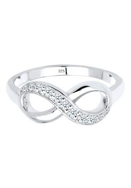 Elli DIAMONDS Verlobungsring Infinity Diamant 0.125 ct. Geschenkidee 925 Silber