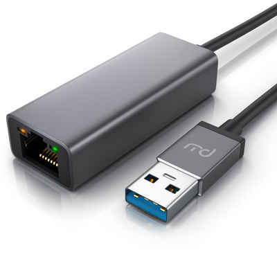 Primewire Netzwerk-Adapter USB Typ A zu RJ-45 (Ethernet), USB 3.2 Netzwerkadapter extern mit Gigabit RJ45 Anschluss