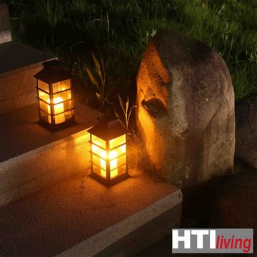HTI-Living LED Solarleuchte Solarlaterne Kunststoff, 2er Set Soley, Gartenlaterne LED Leuchte