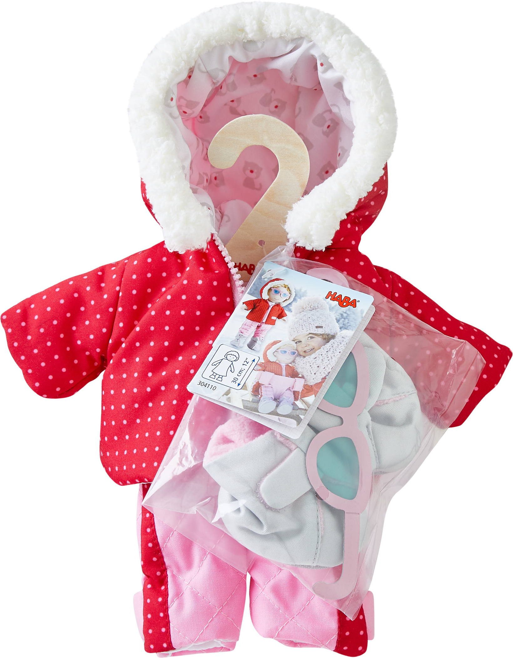 Haba Puppenkleidung Zubehör für Stoffpuppe Kleiderset Winterspaß 1304110001