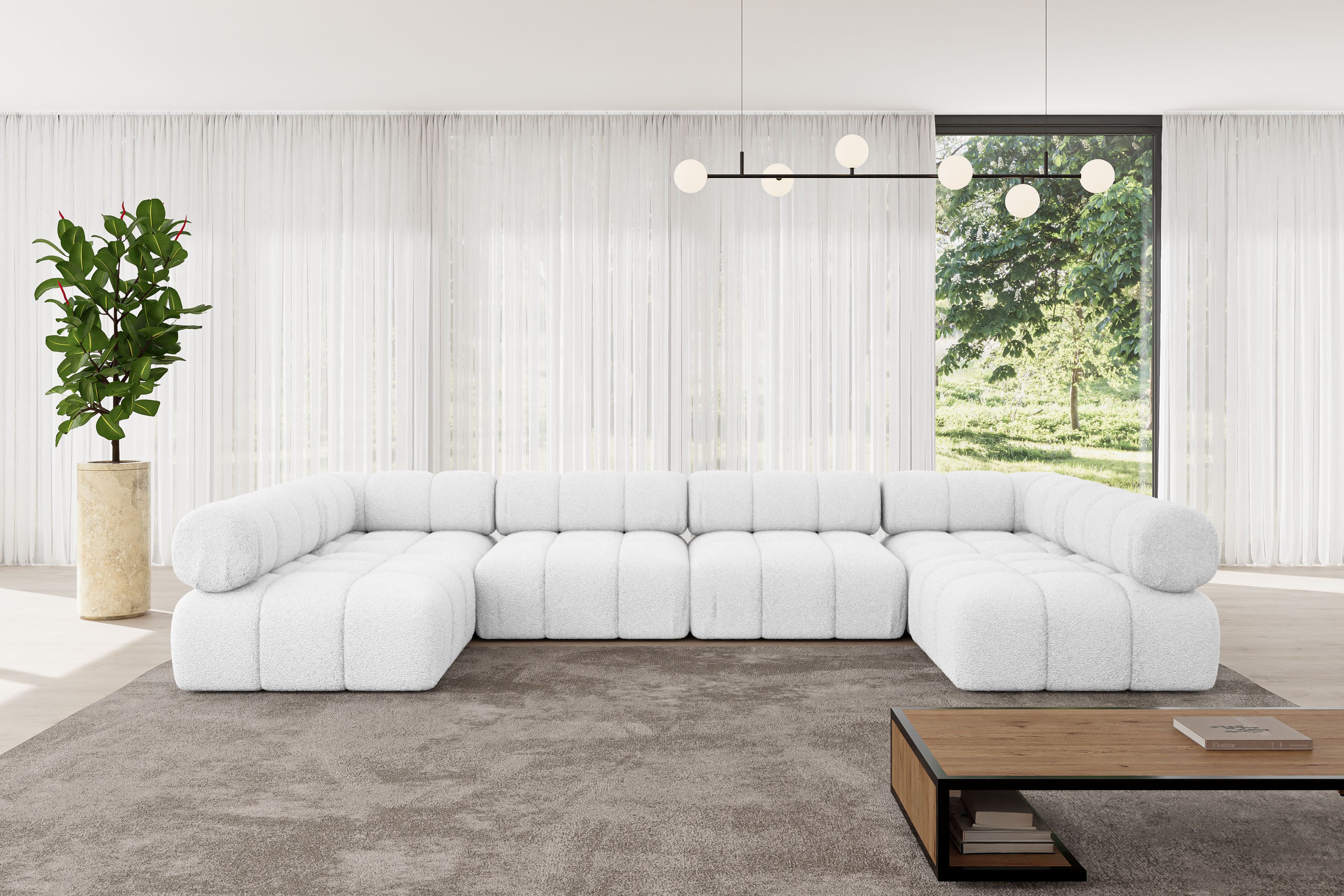 ALTDECOR Wohnlandschaft Garvo-U2, Corner Sofa U-Form günstig online kaufen