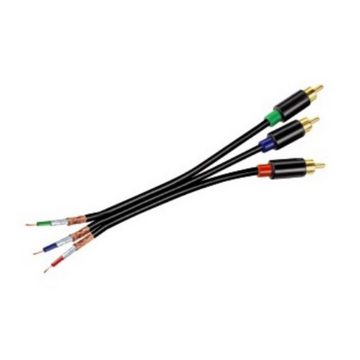 Hama 3m YUV RGB Component-Kabel Gold Audio-Kabel, Cinch, Kein (500 cm), Komponenten-Kabel HD TV, vergoldet, 3x RCA Cinch-Stecker für TV etc.