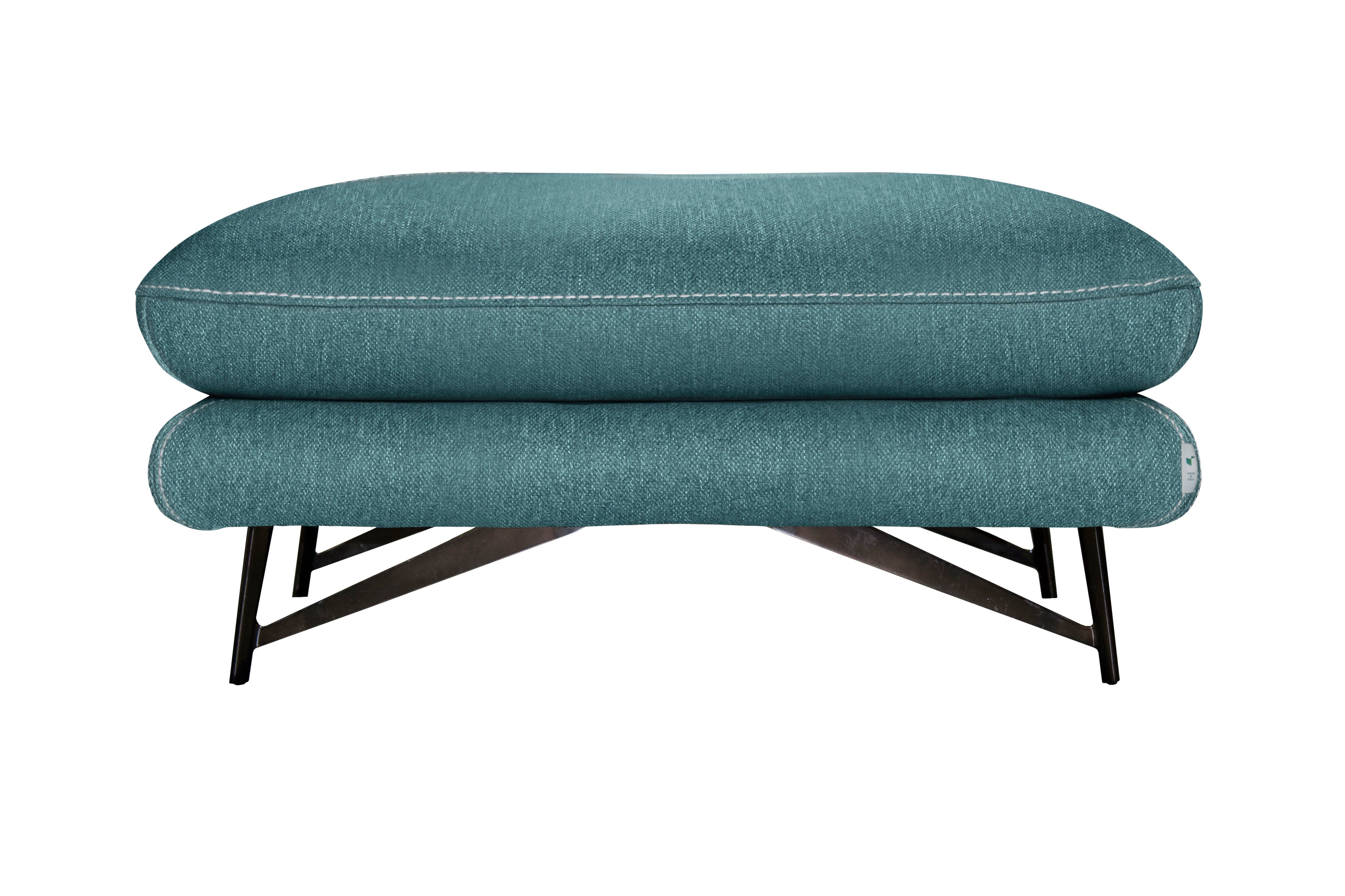 CALIA ITALIA Hocker Cezanne bequem und elegant, B/T 90/70cm, hochwertiger Designfuß