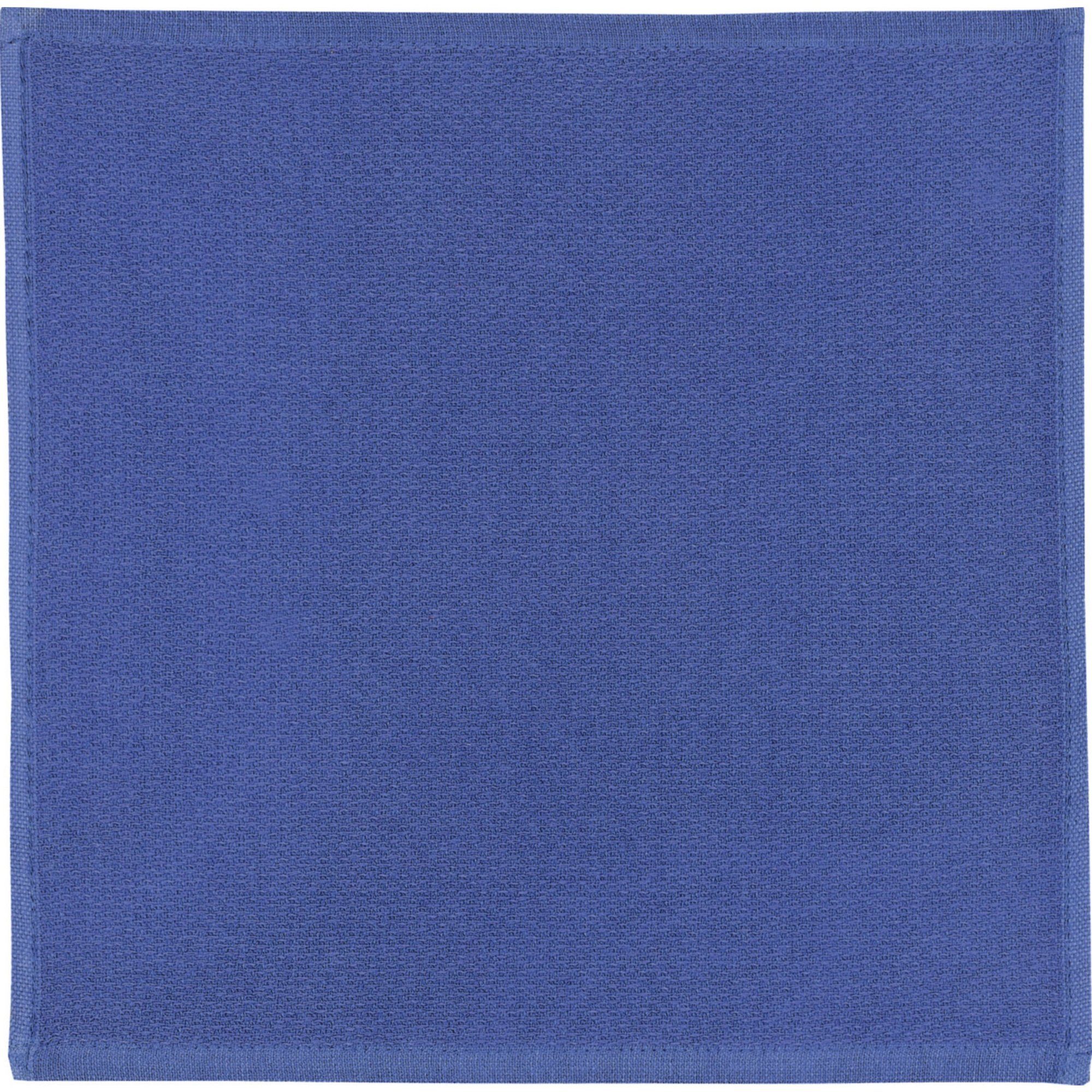 Spültuch Baumwolle blau Müller (3-tlg), Uni Geschirrtuch Erwin 3er-Pack,