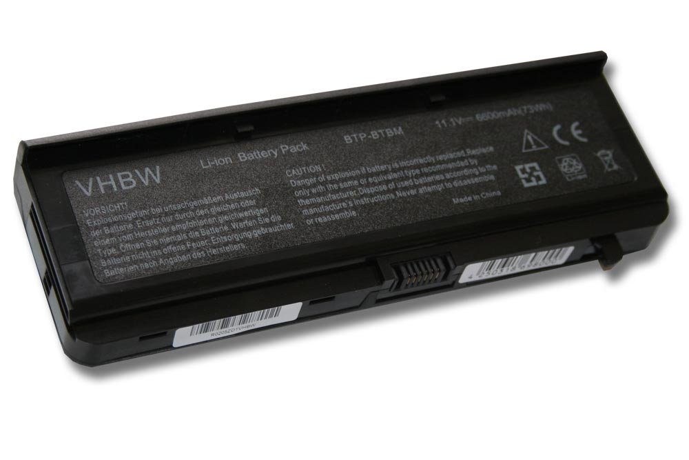 vhbw Ersatz für Medion BTP-BRBM, BTP-BSBM, BTP-BTBM, BTP-BXBM, MB1X, Laptop-Akku 6600 mAh