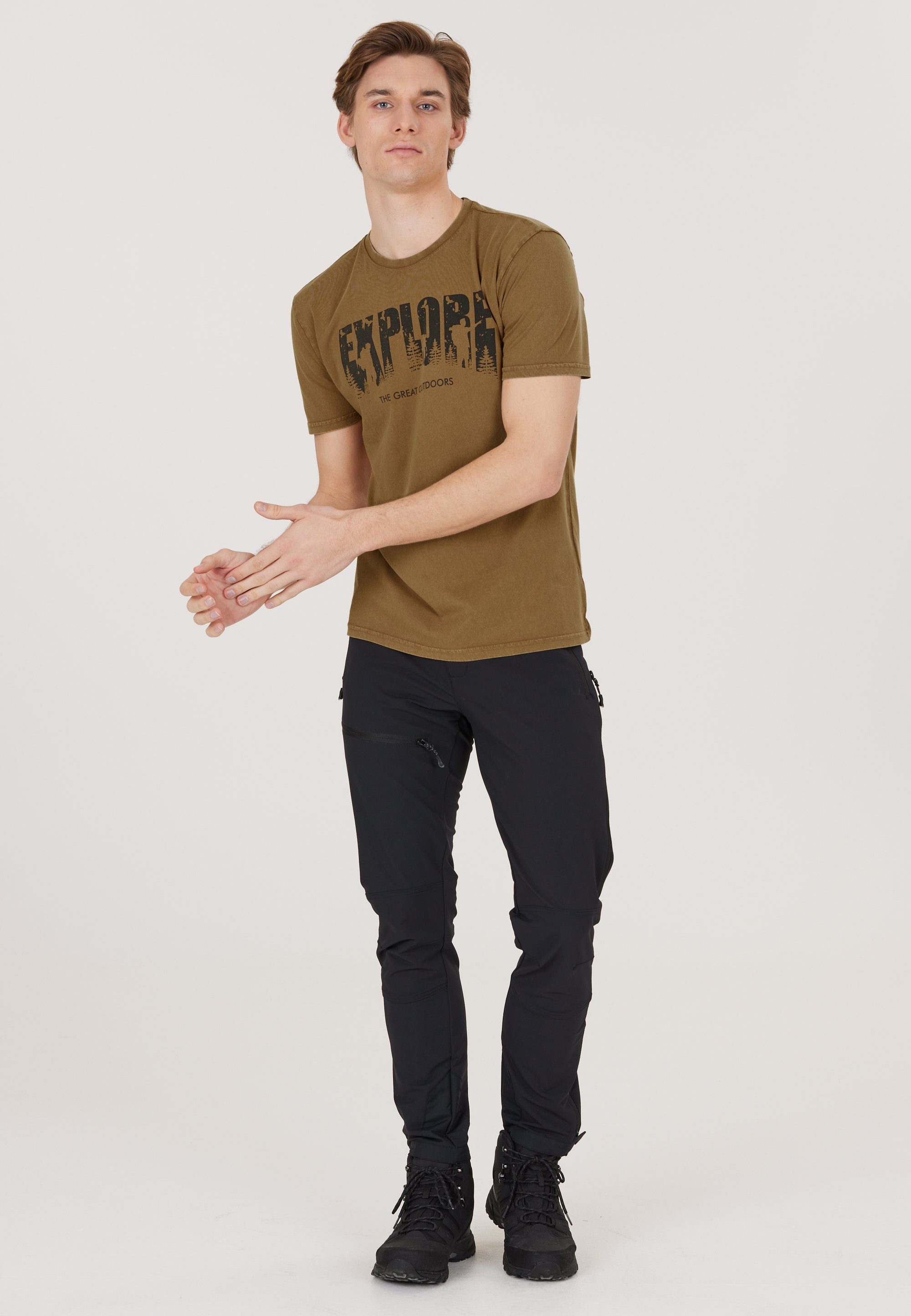 WHISTLER Funktionsshirt Explorer (1-tlg) mit coolem Aufdruck