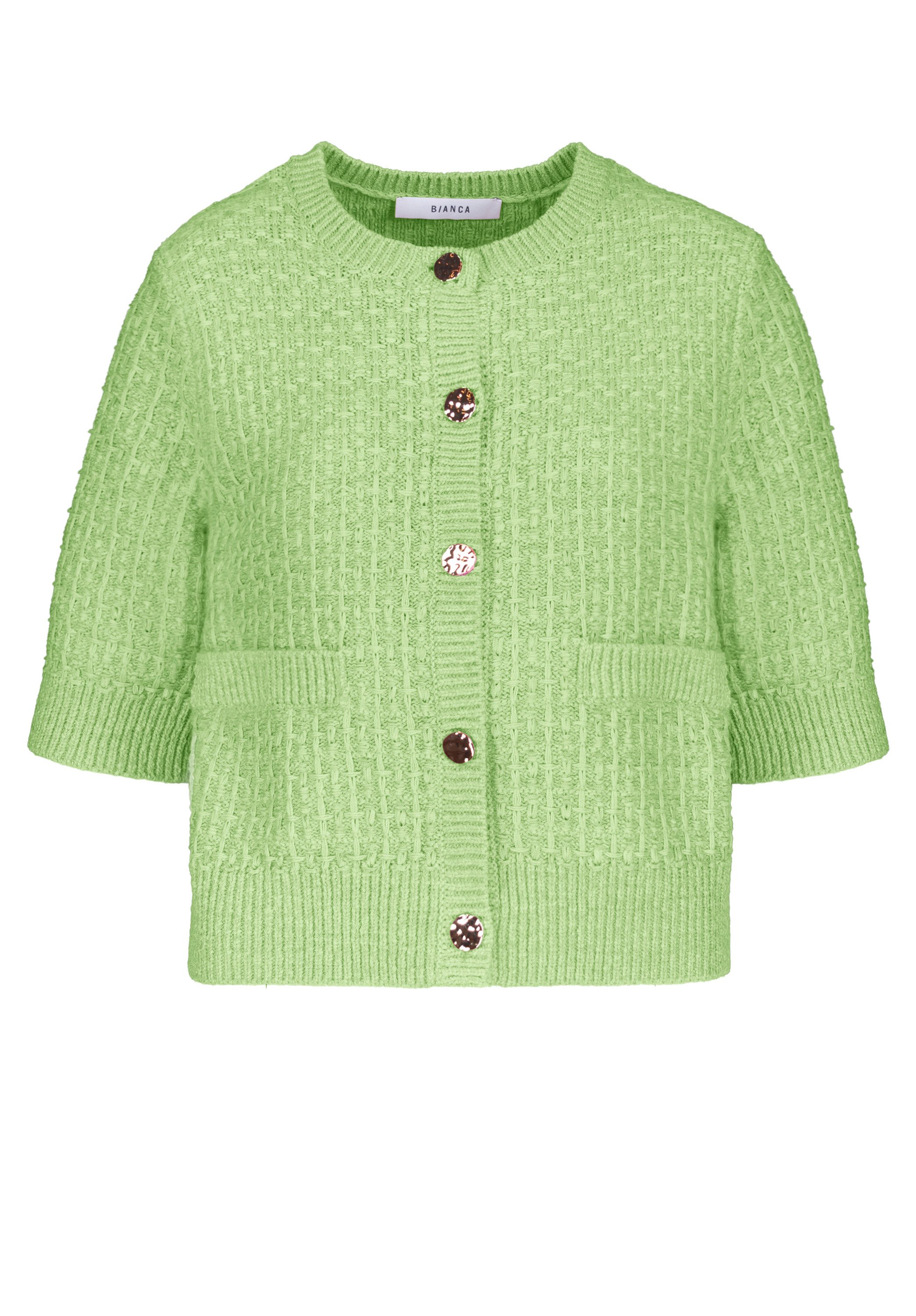 bianca Strickjacke RONA in Struktur-Strick in Trendfarbe günstig online kaufen
