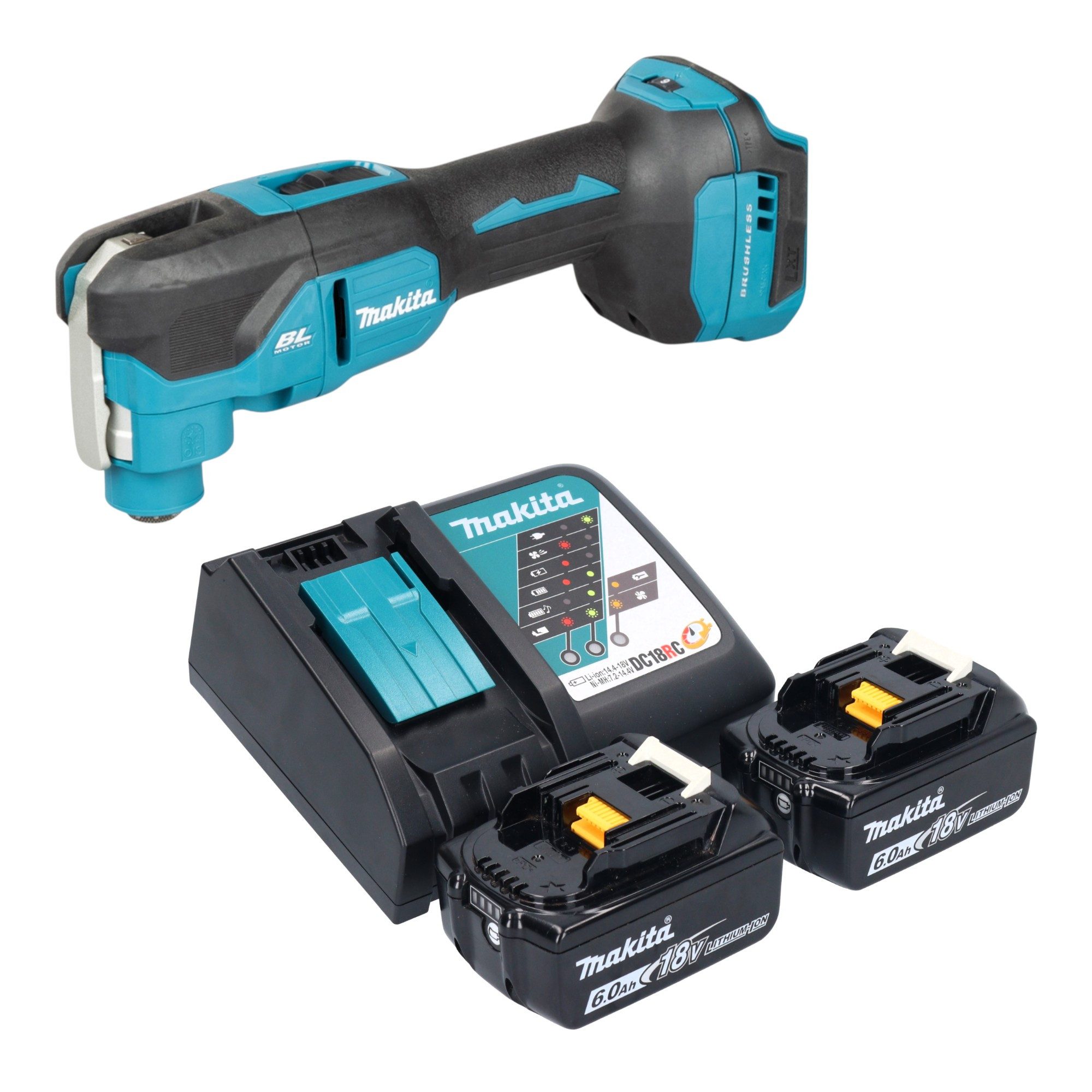 Makita Akku-Multifunktionswerkzeug DTM 53 RG Akku Multifunktionswerkzeug 18 V OIS / Starlock Brushless