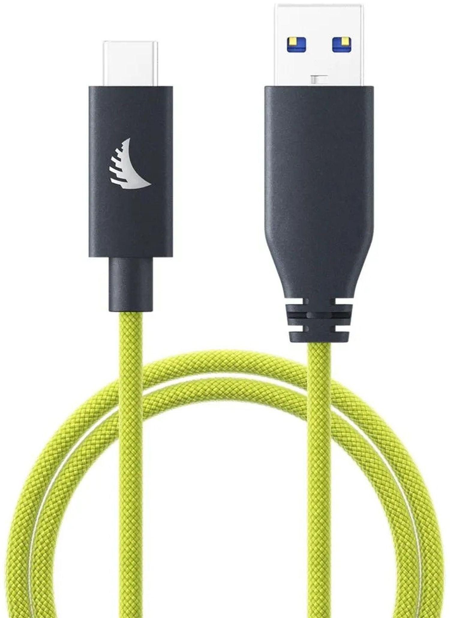 Angelbird USB-A auf USB-C 3.2 Solid Flex™ Kabel Lime 32cm Objektivzubehör