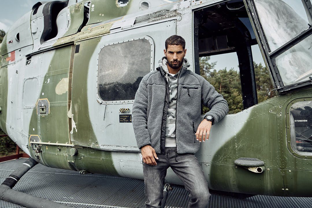 Brandit Motorradjacke Teddyfleece Jacke Atmungsaktiv reißverschluss günstig online kaufen