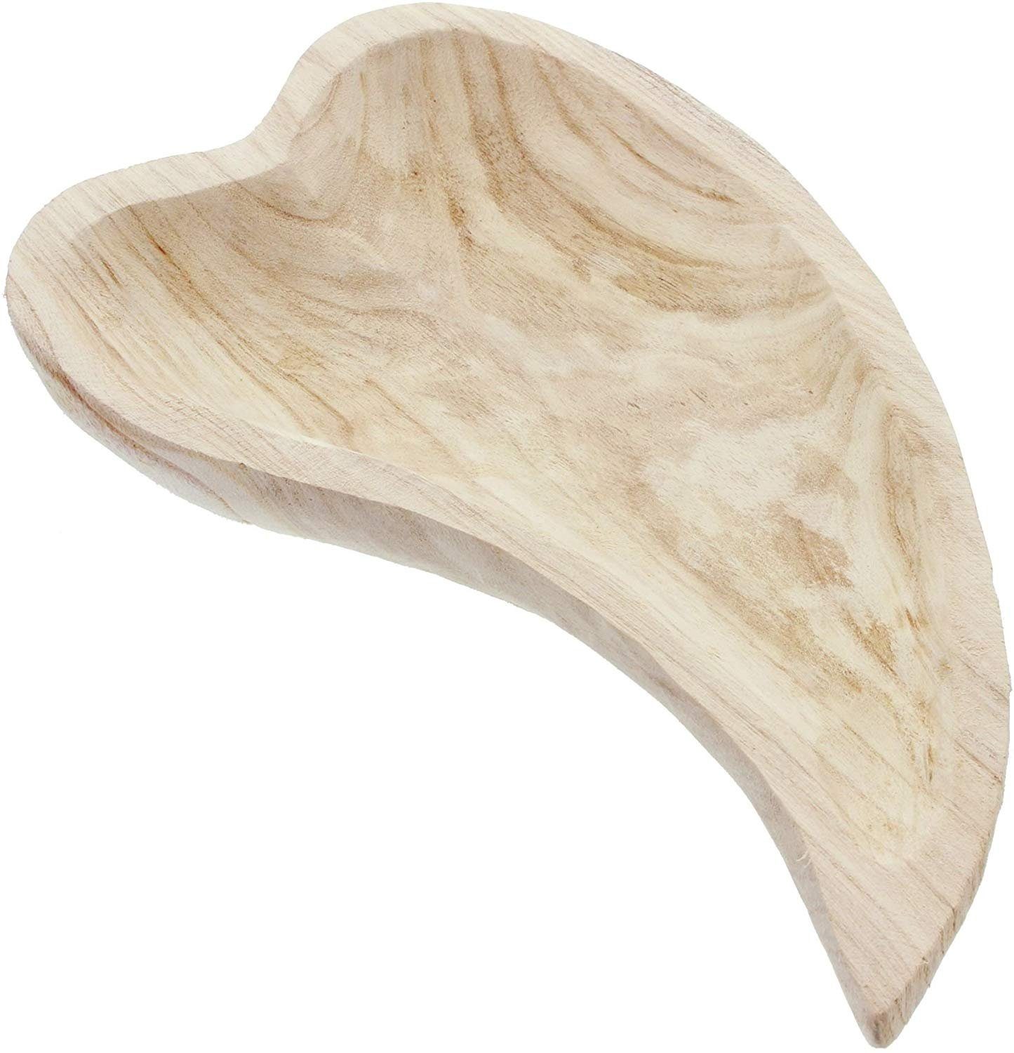 Herzschale Paulownia Dekoschale aus 'Wood'
