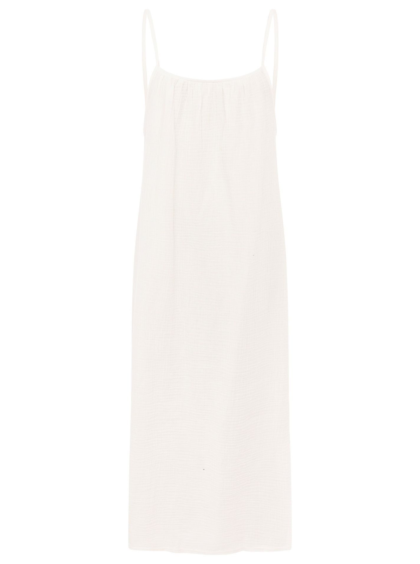 Zwillingsherz Trägerkleid Baumwoll Maxi Musselin "Uni"