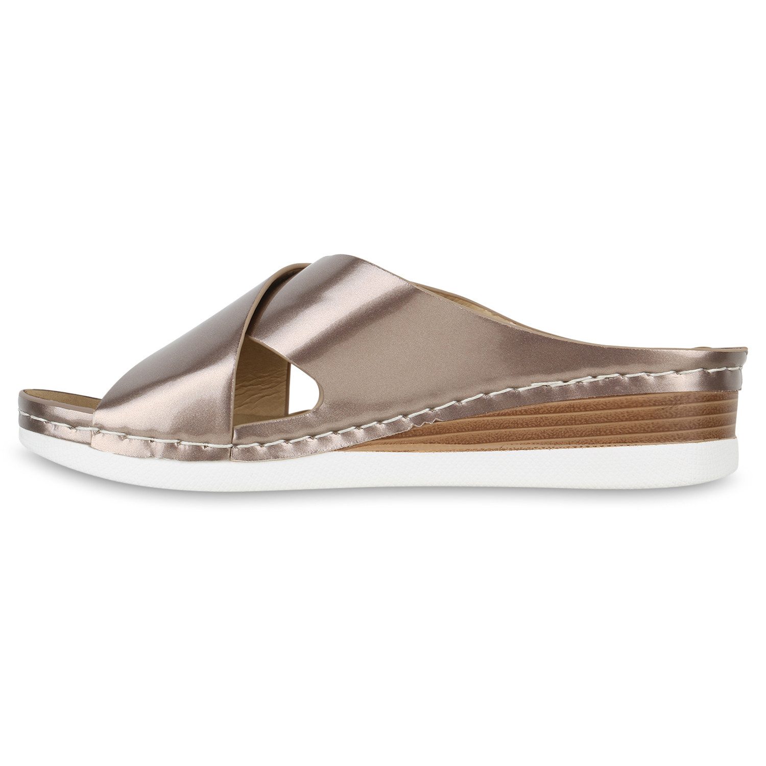 VAN HILL 841646 Sandalette Damen Pantoletten günstig online kaufen