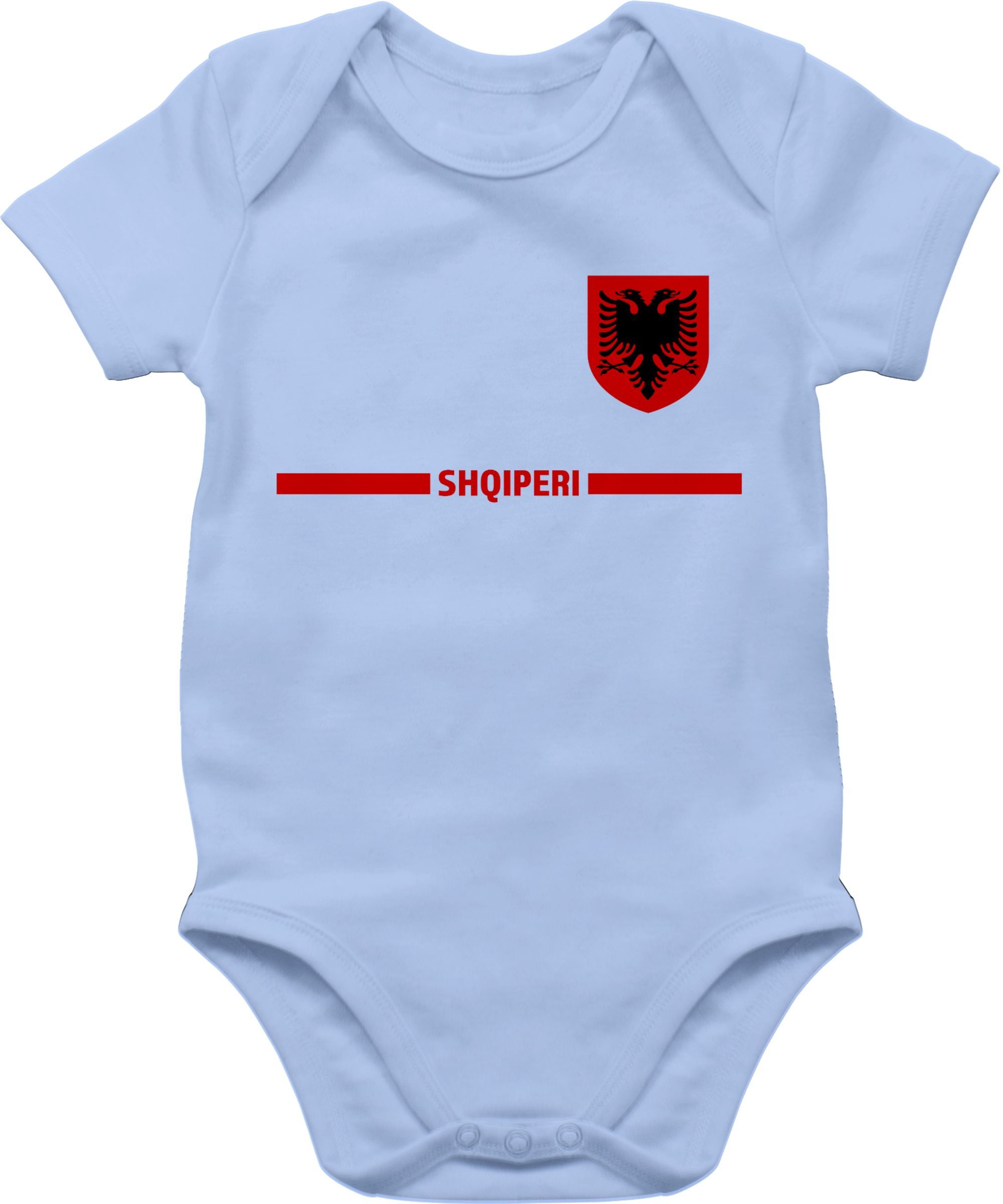 Shirtbody Albanien Trikot Wappen, Shqipëri mit Stolz, Albanisches Fan-Motiv