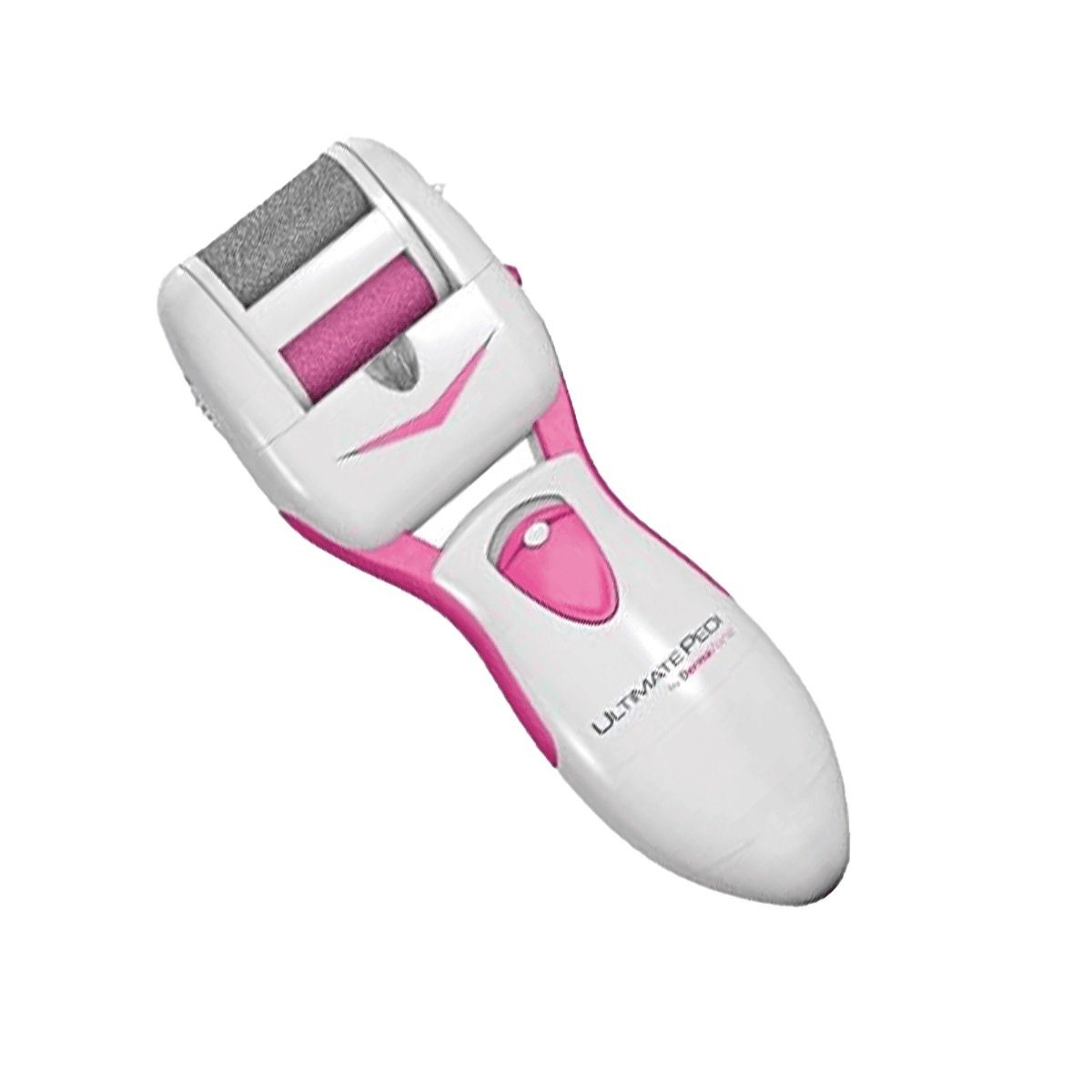 Luna24 simply great ideas... Elektrischer Hornhautentferner Hornhautentferner Batteriebetrieben pink incl. LED Licht und 2 Rollen