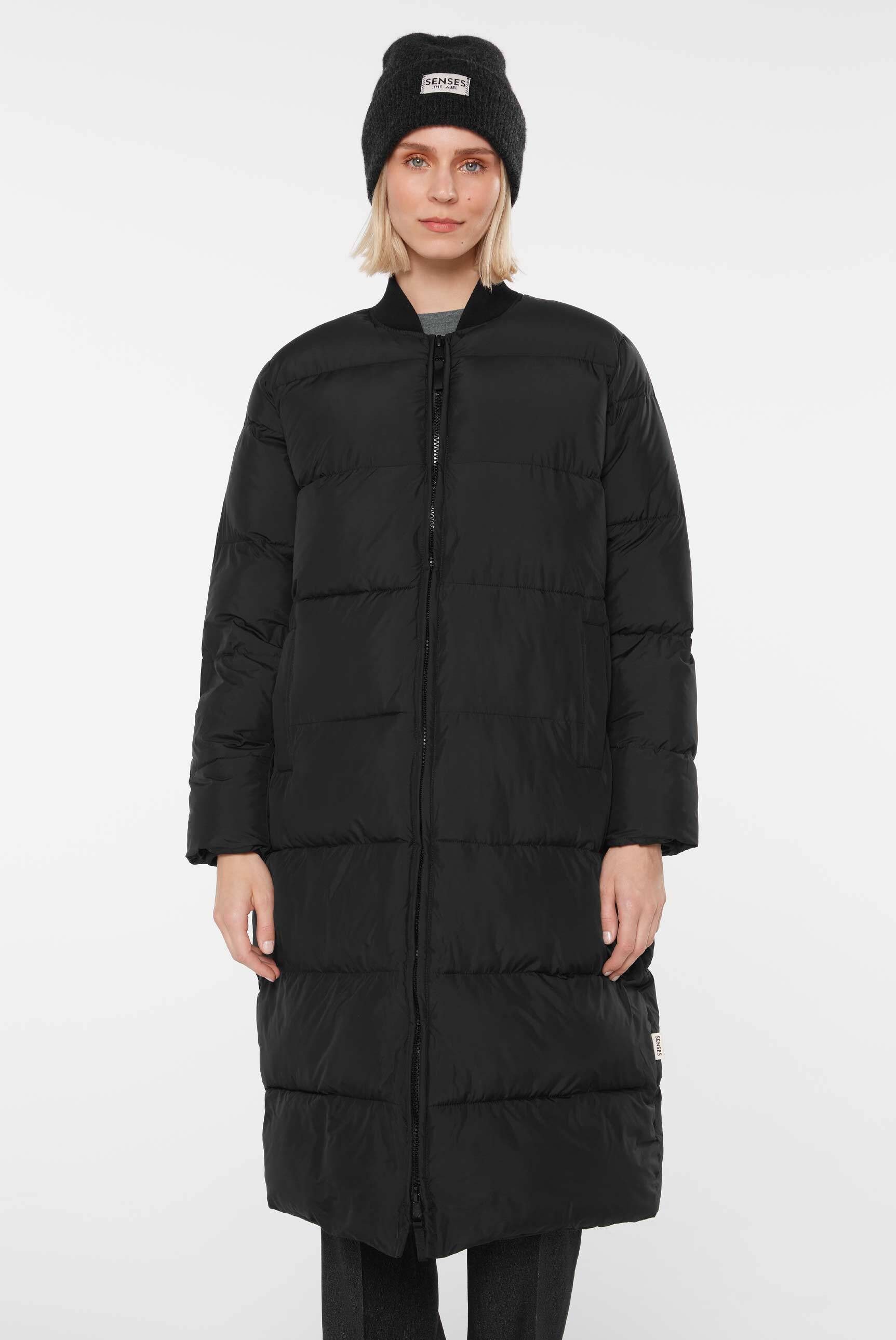 SENSES.THE LABEL Langjacke mit Zwei-Wege-Reißverschluss