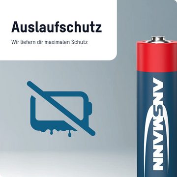 ANSMANN AG 8x Alkaline Batterie AA Mignon 1,5V - LR6 AM3 MN1500 (8 Stück) Batterie