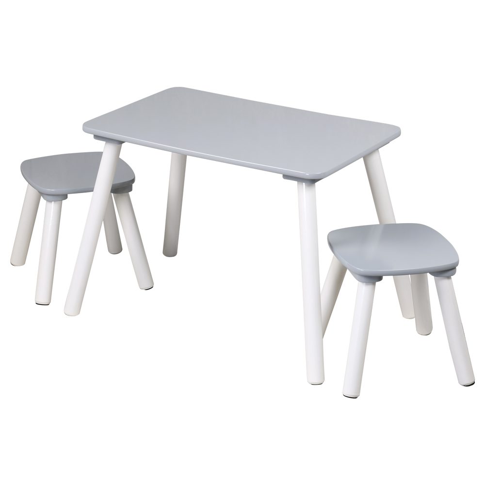 KESPER® Kindertisch mit 2 Sitzhockern, Maße: 58 x 38 x 43,5 cm