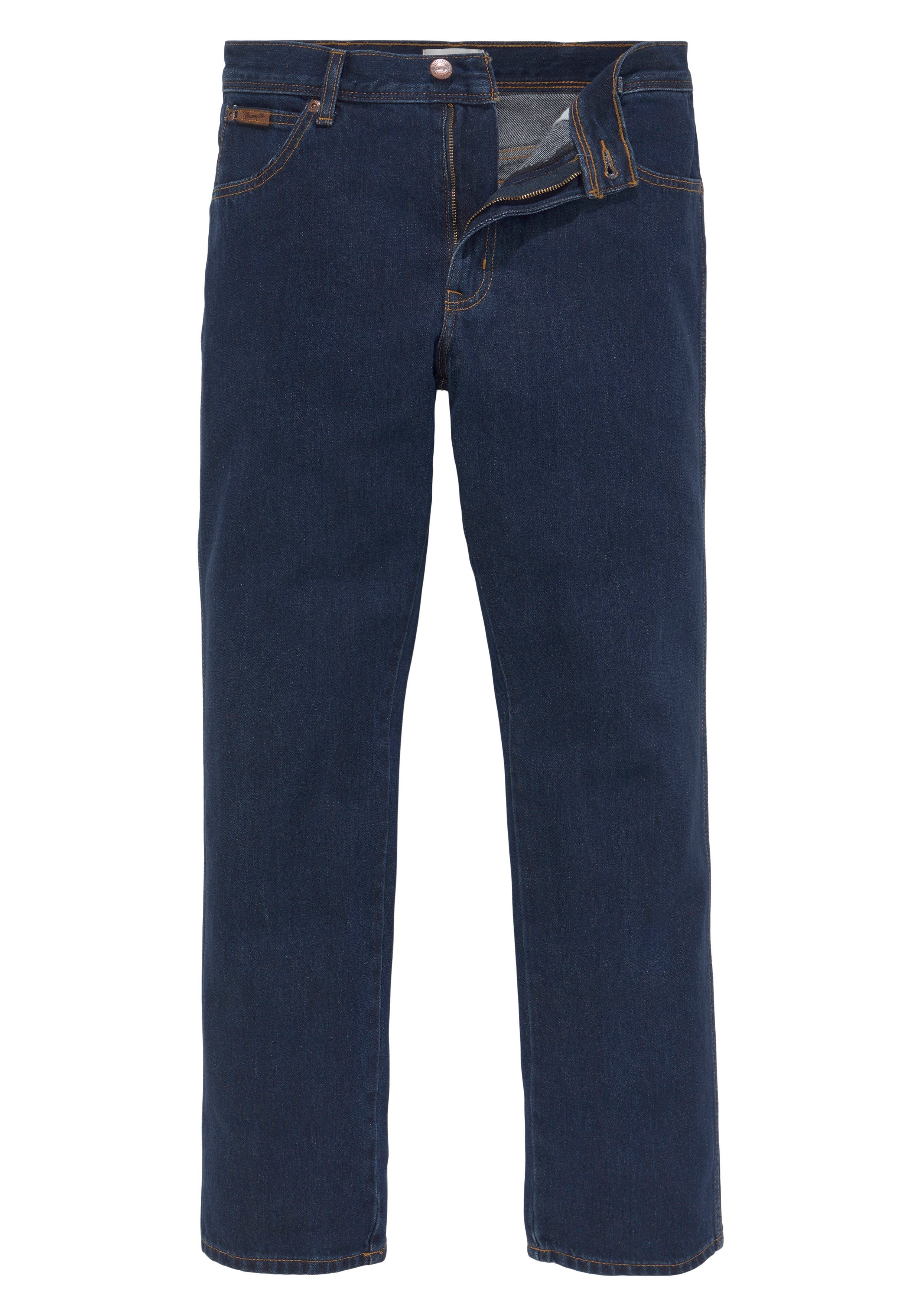 stone dark Texas Wrangler Gerade blue Jeans