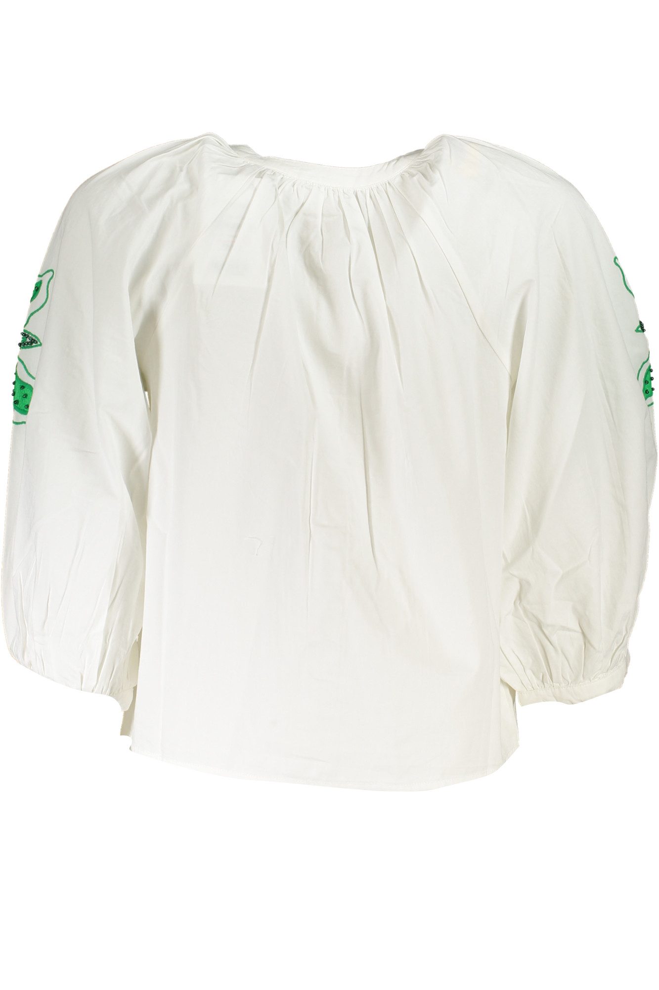 Desigual Blusenshirt Weißes Damenhemd mit 3/4-Ärmeln und