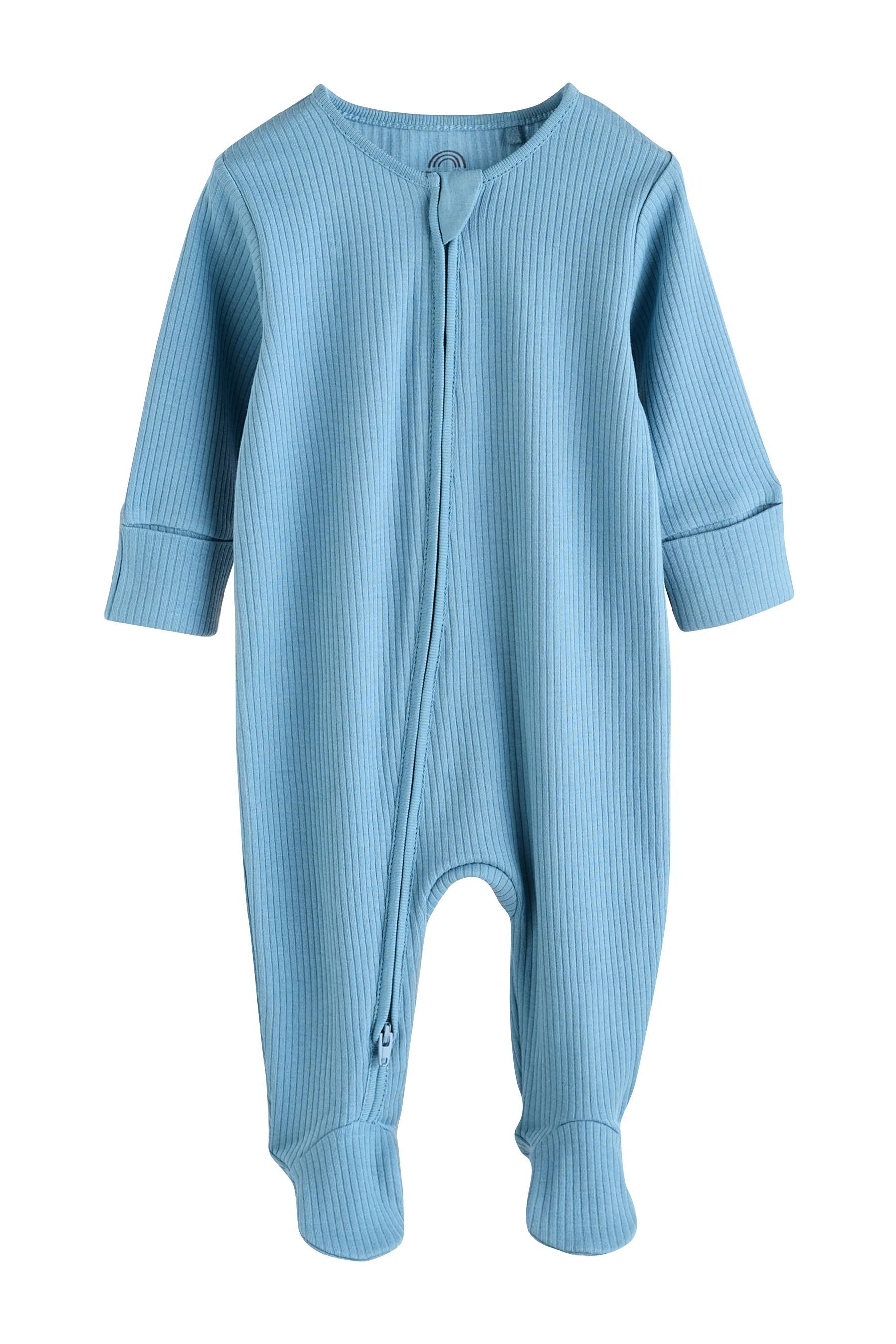 Next Schlafoverall 3er-Pack Babystrampler 2-Wege-RV, 5er-Pack (5-tlg)
