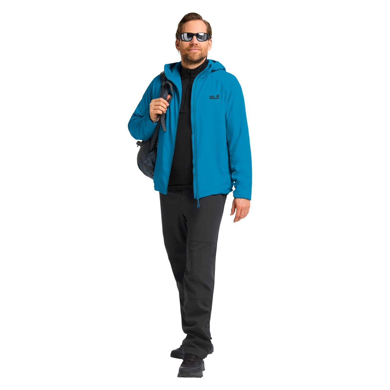 Jack Wolfskin Funktionsjacke Wanderjacke Prelight Insulated (winddicht, warm) blau Herren