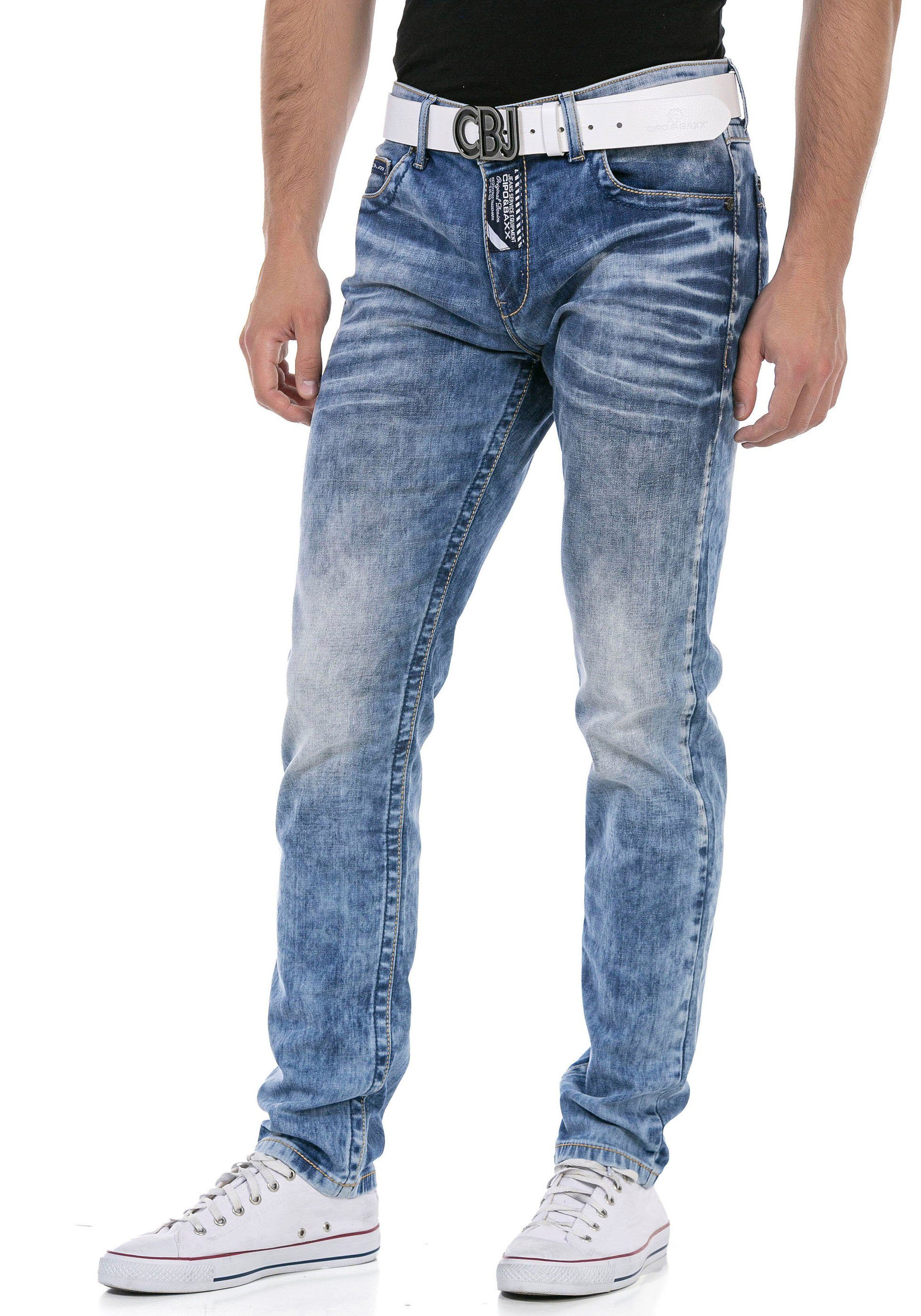 blue Baxx Cipo markanter & mit Regular-fit-Jeans Waschung