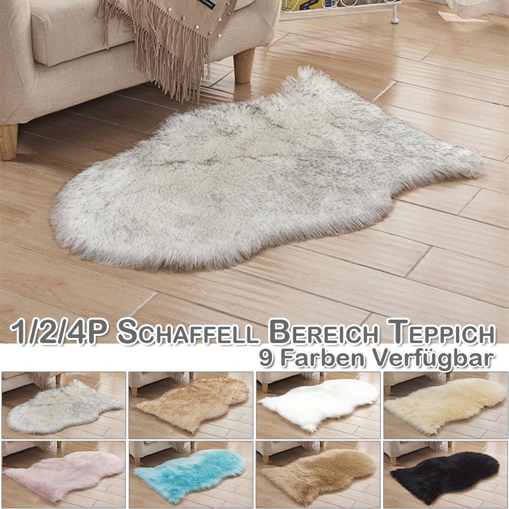 BTTO TEPP Hochflor-Teppich Fellteppich,Kunstfell,Weich,Hochflor Shaggy Tepp günstig online kaufen