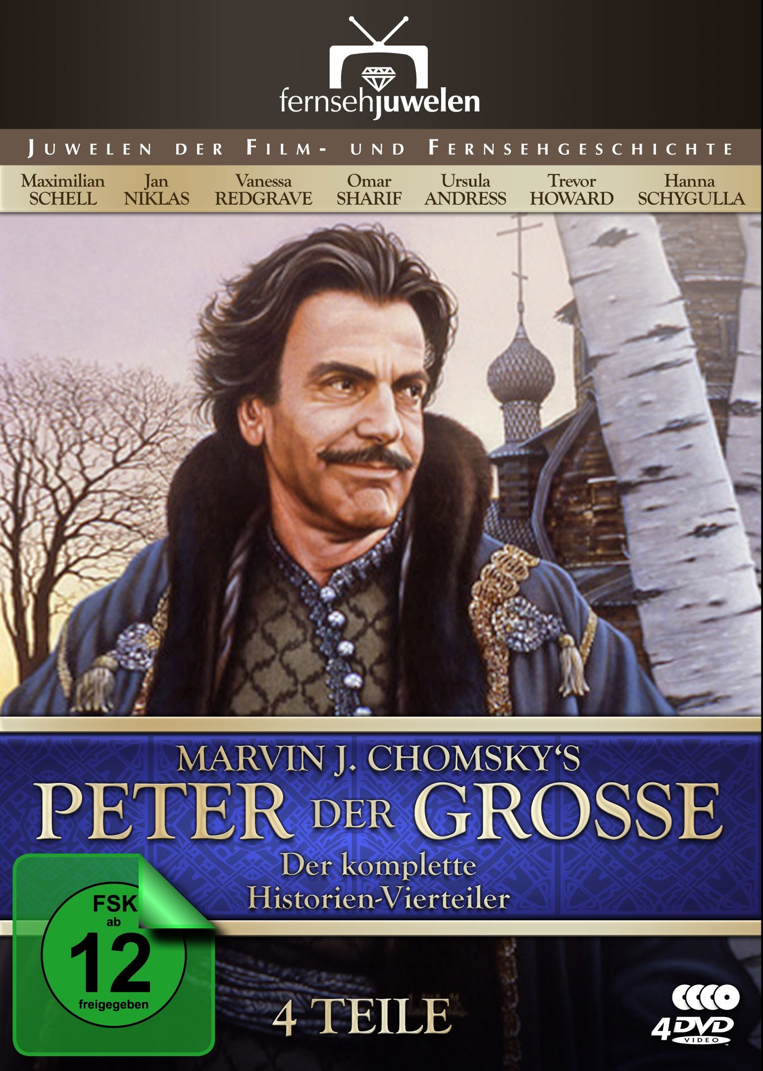 Fernsehjuwelen DVD Peter der Große - Der komplette Vierteiler (4 DVDs), (1-St)
